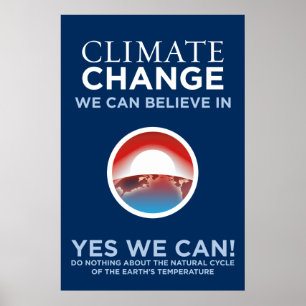 Klimatförändring - ja kan vi den Obama Poster