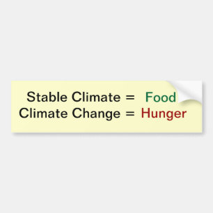 Klimatförändring och mat bildekal
