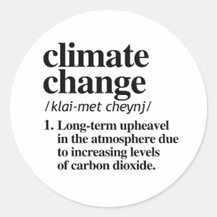 Klimatförändring Runt Klistermärke