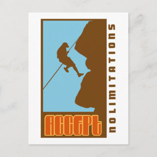 Klimatförändringar acceptera inga begränsningar vykort