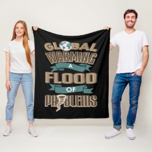Klimatförändringar - global uppvärmning - problems fleecefilt
