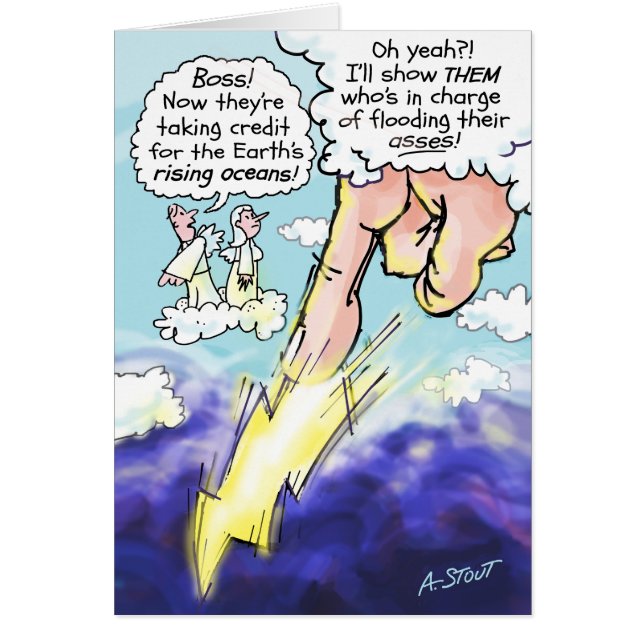 Klimatförändringar! Hälsningskort (Framsidan)