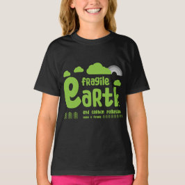 Klimatförändringar | Kolförorening | Åtgärd T-Shir T Shirt