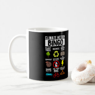 Klimatförändringar på klimatdagen kaffemugg