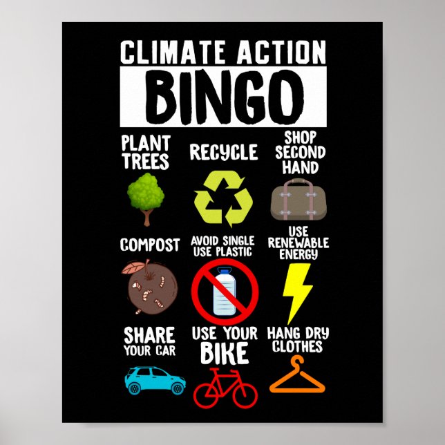 Klimatförändringar på klimatdagen poster (Framsidan)
