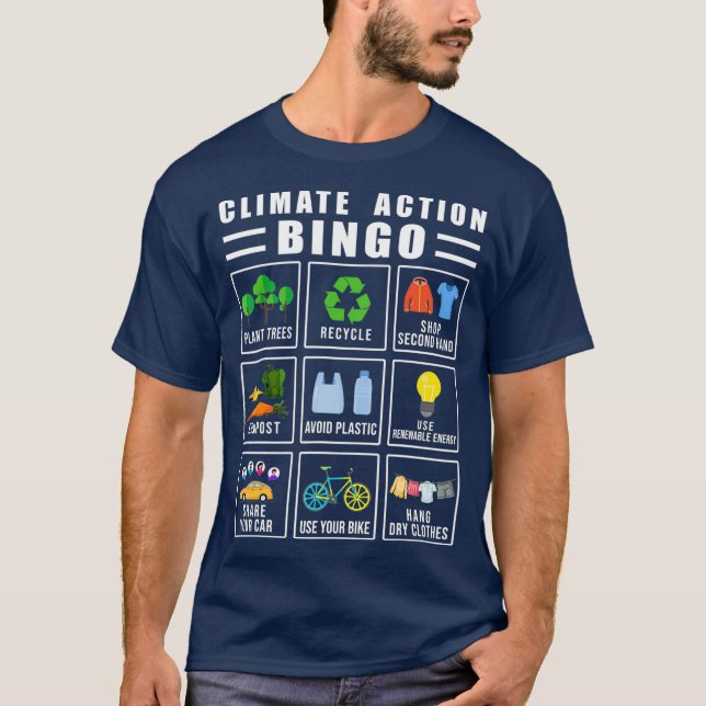 Klimatförändringar på klimatdagen t shirt (Framsida)