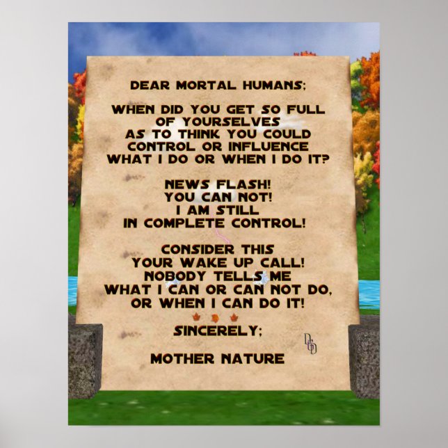 Klimatförändringar Poster (Framsidan)