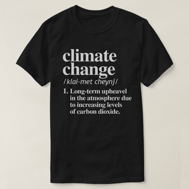 Klimatförändringar T Shirt (Design framsida)