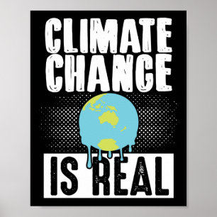 Klimatförändringarna är verkliga klimatförändringa poster