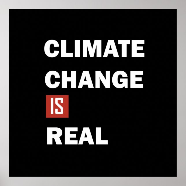 Klimatförändringarna är verkliga poster (Framsidan)