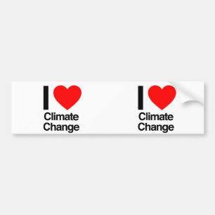 Klimatförändringarna i kärlek bildekal