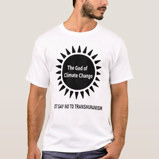 Klimatförändringarnas Gud T Shirt (Framsida)