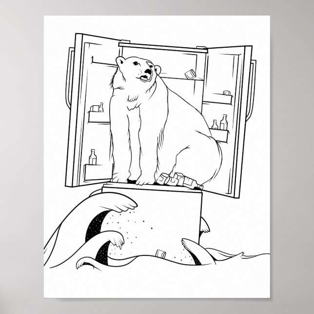 Klimatförändringarnas Polar Poster (Framsidan)