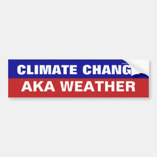 Klimatförändringen AKA Weather Bumper Sticker Bildekal