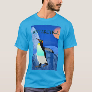Klimatförändringen Antarktis Glacier Penguin Moons T Shirt