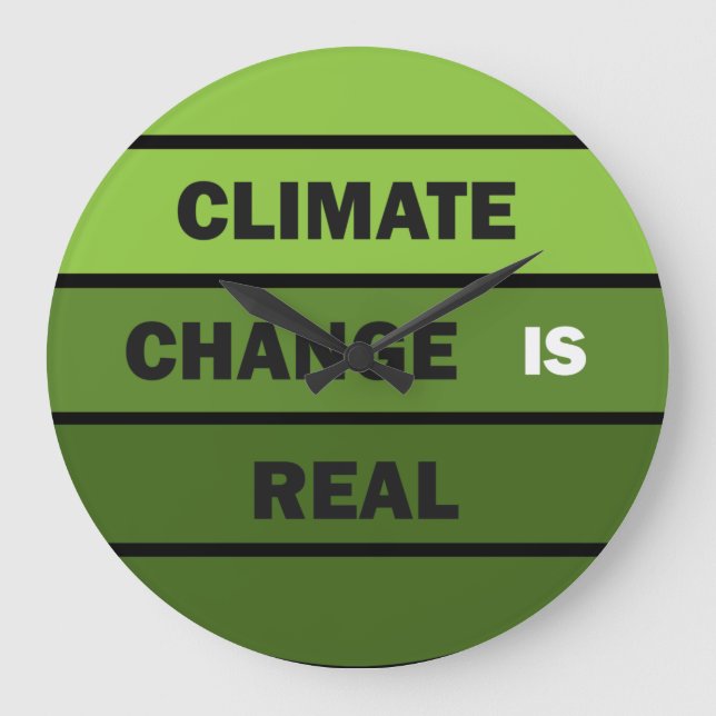 Klimatförändringen är en verklig miljömedvetenhet stor klocka (Framsida)