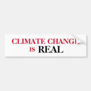 Klimatförändringen är en verklig stötesten bildekal