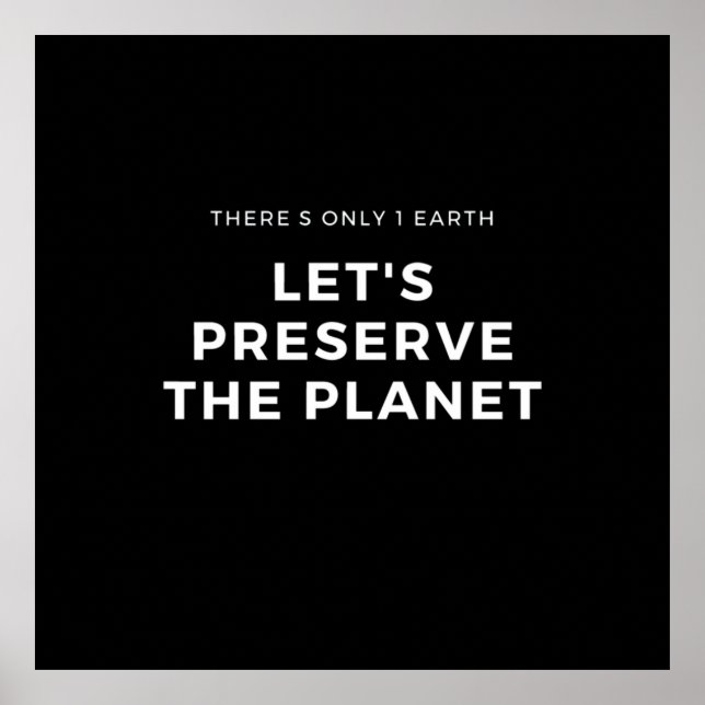 Klimatförändringen är ett verkligt akut poster (Framsidan)