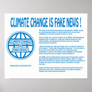 KLIMATFÖRÄNDRINGEN ÄR FELNYHETER! POSTER