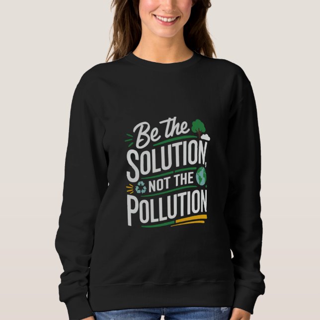 Klimatförändringen är inte lösningen t shirt (Framsida)