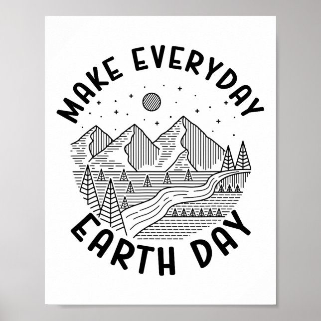 Klimatförändringen gör varje dag till jorddags Spa Poster (Framsidan)