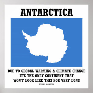 Klimatförändringen i Antarktis Poster