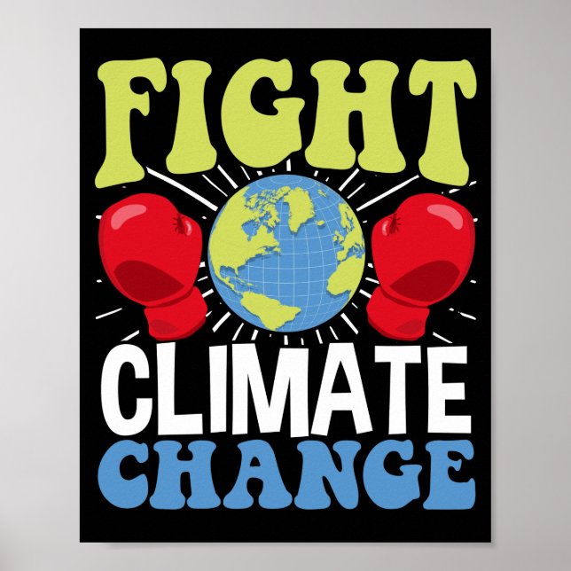 Klimatförändringen i världen poster (Framsidan)