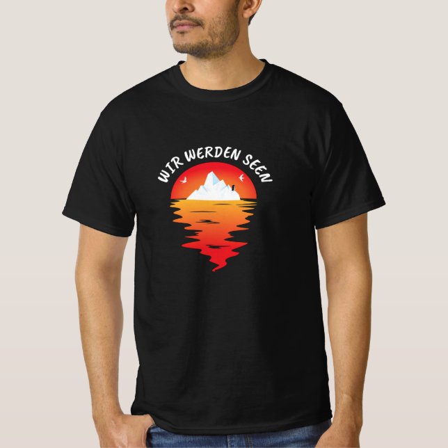 Klimatförändringen Iceberg Vi kommer att skrämma S T Shirt (Framsida)