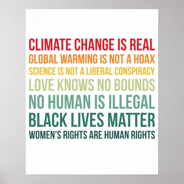 Klimatförändringen inom den globala vetenskapen är poster (Framsidan)