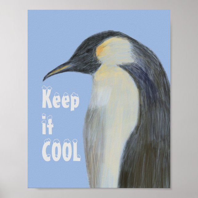 Klimatförändringen Poster kejsare Penguin (Framsidan)
