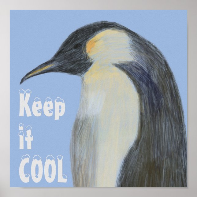 Klimatförändringen Poster kejsare Penguin (Framsidan)