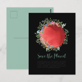 Klimatförändringen Räddar planetet, jorddagen vard Vykort