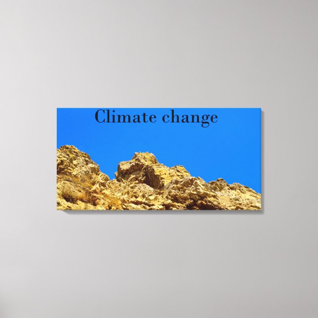 Klimatförändringen skyddar miljön canvastryck (Framsida)