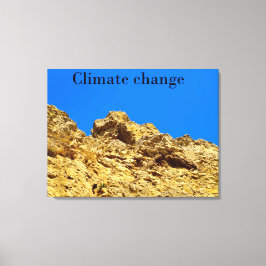 Klimatförändringen skyddar miljön canvastryck