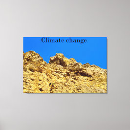 Klimatförändringen skyddar miljön canvastryck