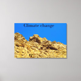 Klimatförändringen skyddar miljön canvastryck