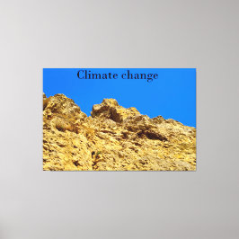 Klimatförändringen skyddar miljön canvastryck