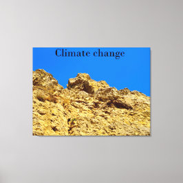 Klimatförändringen skyddar miljön canvastryck