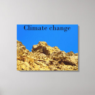 Klimatförändringen skyddar miljön canvastryck