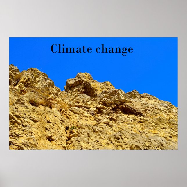 Klimatförändringen skyddar miljön poster (Framsidan)