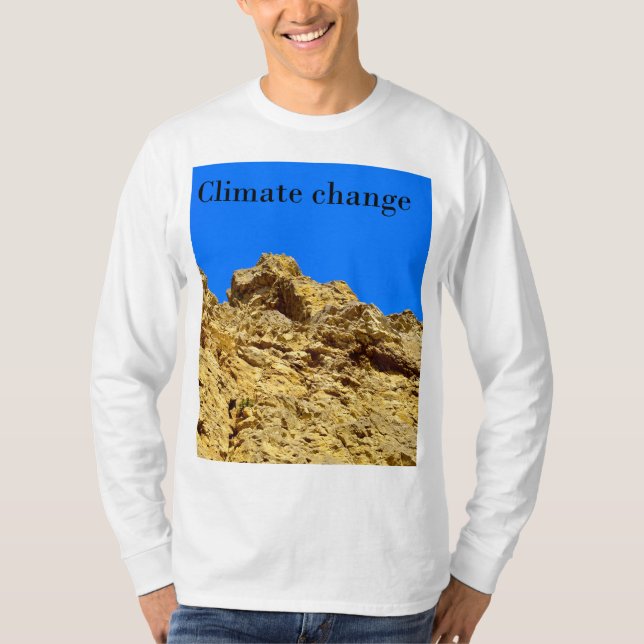 Klimatförändringen skyddar miljön t shirt (Framsida)