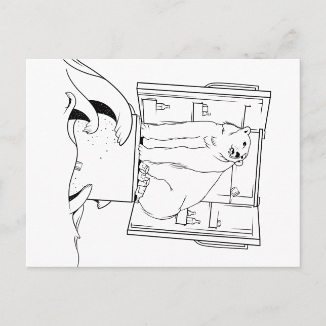 Klimatförändringens Polar Helg Vykort (Framsida)