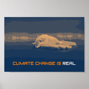 Klimatförändringsbältet Poster Polarna