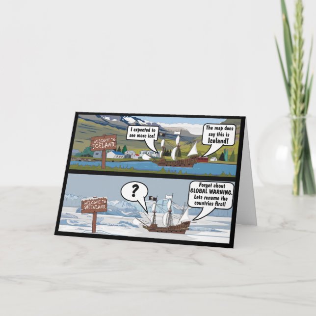 KLIMATFÖRÄNDRINGSJOKE KORT (Framsida)