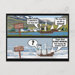 KLIMATFÖRÄNDRINGSJOKE VYKORT