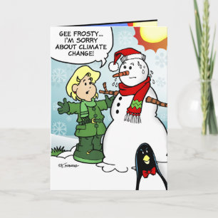 Klimatförändringsjul Helgkort