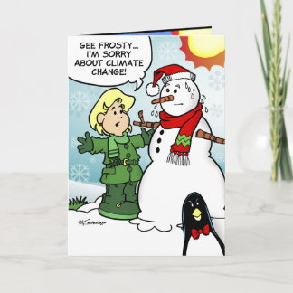 Klimatförändringsjul Helgkort