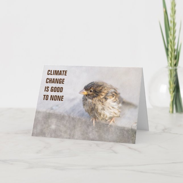 Klimatförändringsmedvetenhet Kort (Framsida)