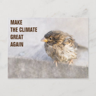 Klimatförändringsmedvetenhet Vykort