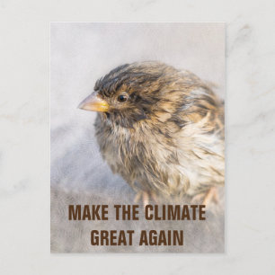 Klimatförändringsmedvetenhet Vykort